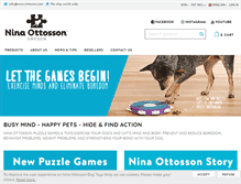 Tablet Screenshot of nina-ottosson.com